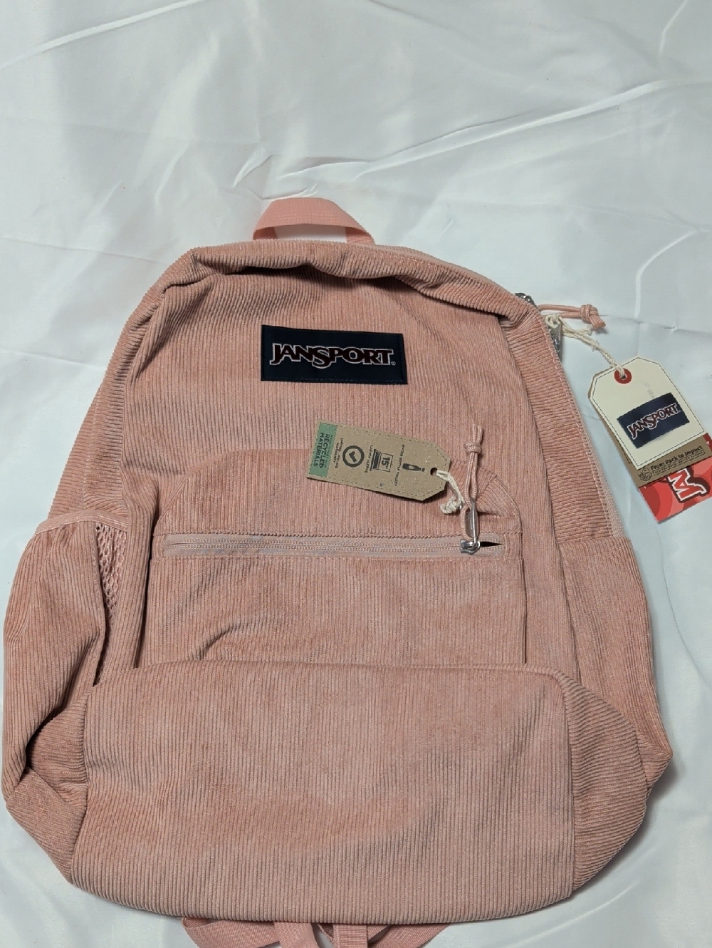 JANSPORT Misty Rose Corduroy Backpack